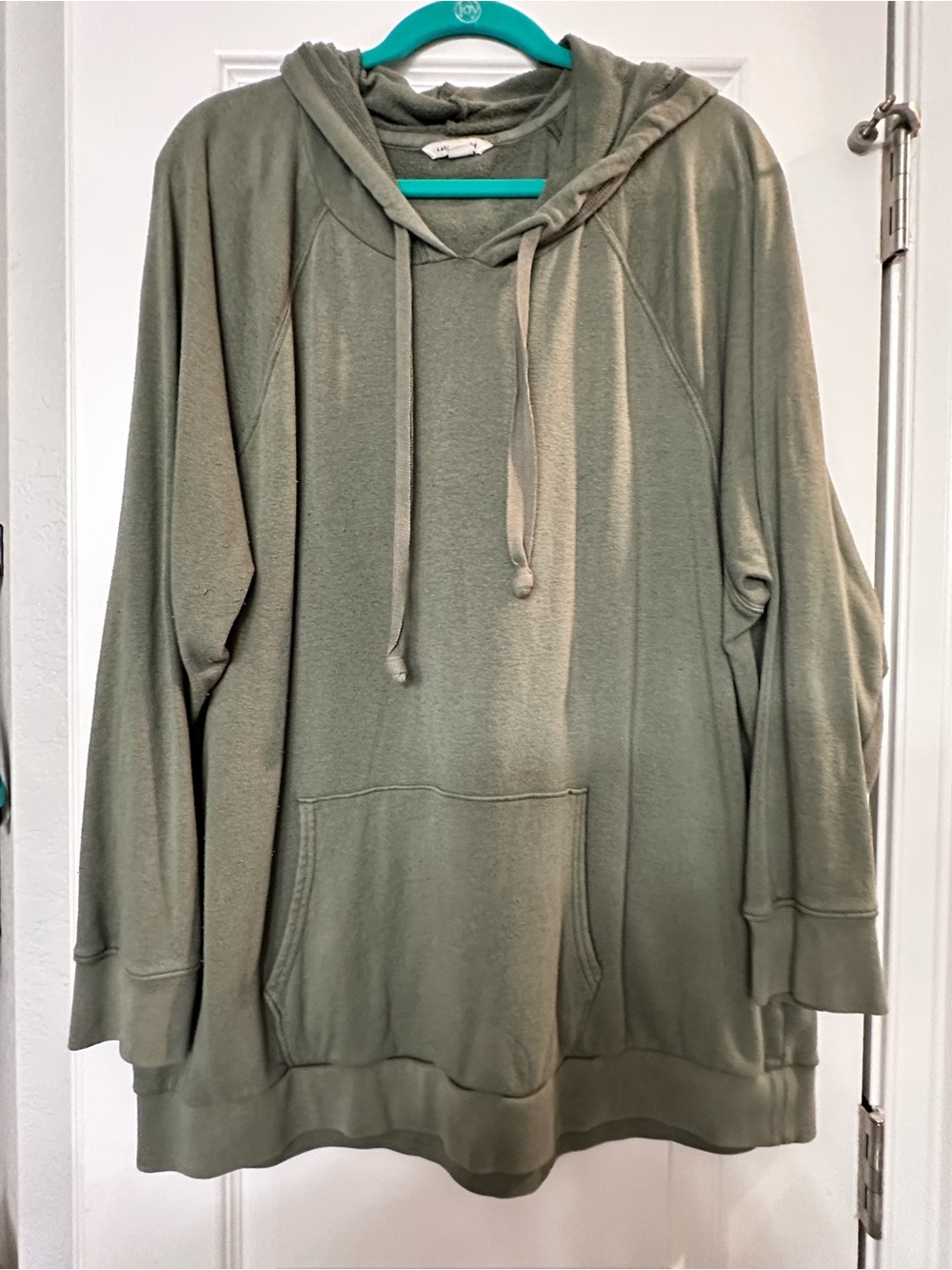 American Eagle XXL Soft Olive Green Hooded Pullover